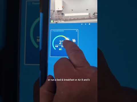 Smart thermostat perfect for landlords / Airbnb or the elderly living at home #smarthome 