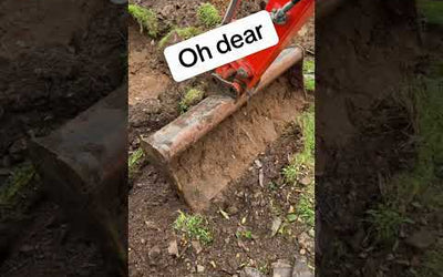 Accident with our Digger dug through a drain is it from a cesspit? 