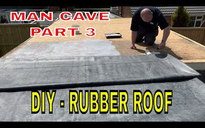 BUILDING A MANCAVE - Part 3 - DIY EPDM RUBBER ROOF INSTALLATION