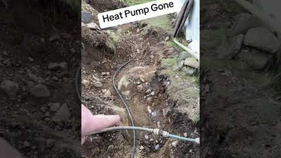 Heat pump has being removed new electrical supply and water supply going in #plumbing #plumber