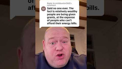 Relatively wealthy people getting grants at the expense of people who can’t afford their energy bill