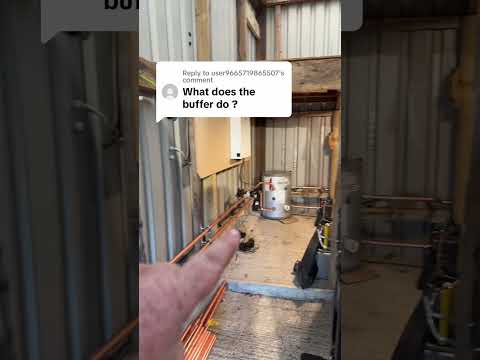 What does a buffer do on a central heating system