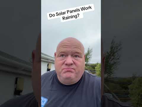 Do Solar Panels Work When It’s Raining? (The Real Truth) #netzero