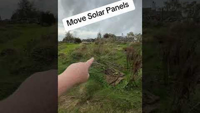 Can you move solar panels? Roof is falling down renewable energy solar panels ￼