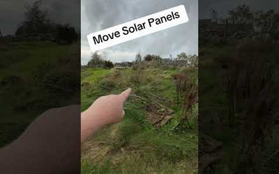 Can you move solar panels? Roof is falling down renewable energy solar panels ￼