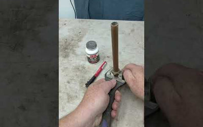 DIY Plumbing how to connect a copper pipe to a compression fitting and it never leak. #plumber #diy