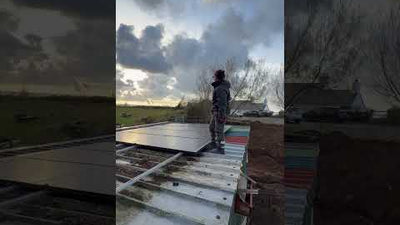 Removing old solar panels #netzero