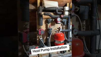 Heat pump install installation central heating system ￼