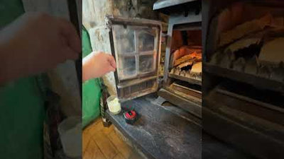 Fumes from log burner